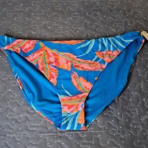 Mynah blue tropical full coverage swim bottoms size XXL NWT